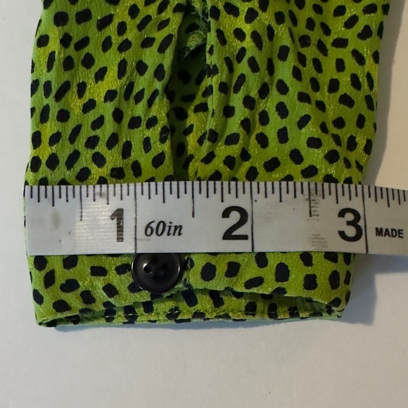 VINTAGE Silk Anne Klein II V Neck Pullover Long Sleeve Blouse Shirt Top Petite - Picture 10 of 10